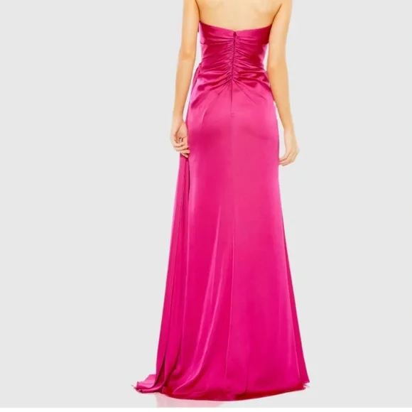 New | MAC DUGGAL
Pink Strapless Embellished Sweetheart
Neckline Satin 2211 ~ 14 - Picture 2 of 11